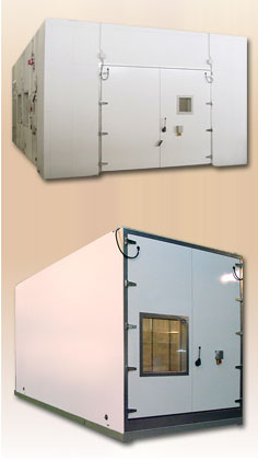 Walk-in test chambers